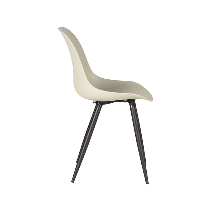 Eetkamerstoel Monza Breeze PP Zwart Metalen Frame 46x54x88 cm-Eetkamerstoelen-LABEL51