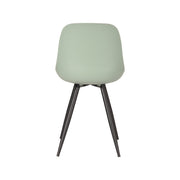 Eetkamerstoel Monza Forest PP Zwart Metalen Frame 46x54x88 cm-Eetkamerstoelen-LABEL51