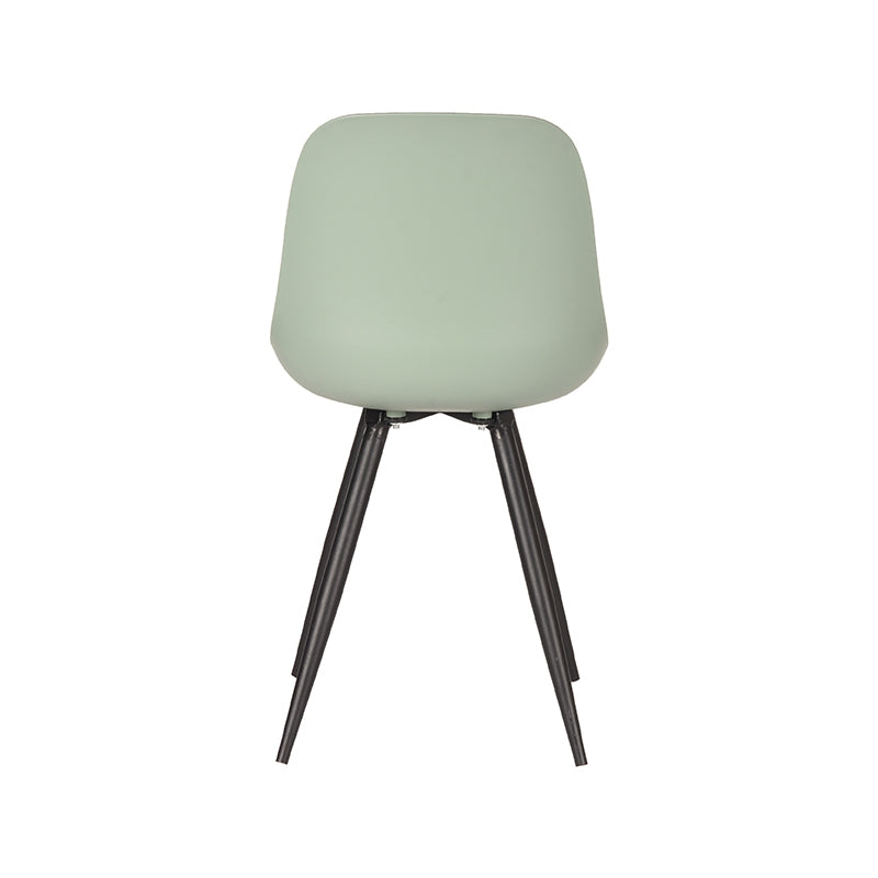 Eetkamerstoel Monza Forest PP Zwart Metalen Frame 46x54x88 cm-Eetkamerstoelen-LABEL51
