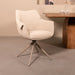 Eetkamerstoel Narumi - Naturel - Royal Boucle - Taupe Metalen-Eetkamerstoelen-LABEL51