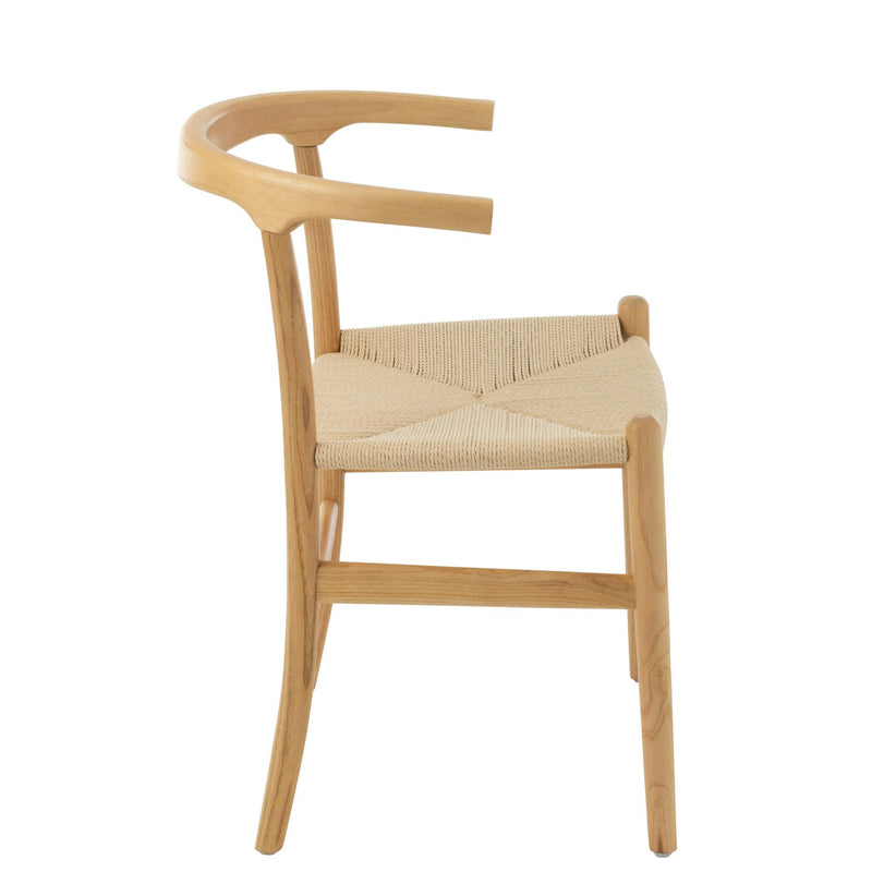 Eetkamerstoel Naturel Beech hout 56 cm 56x52x79 cm-Eetkamerstoelen-J-Line