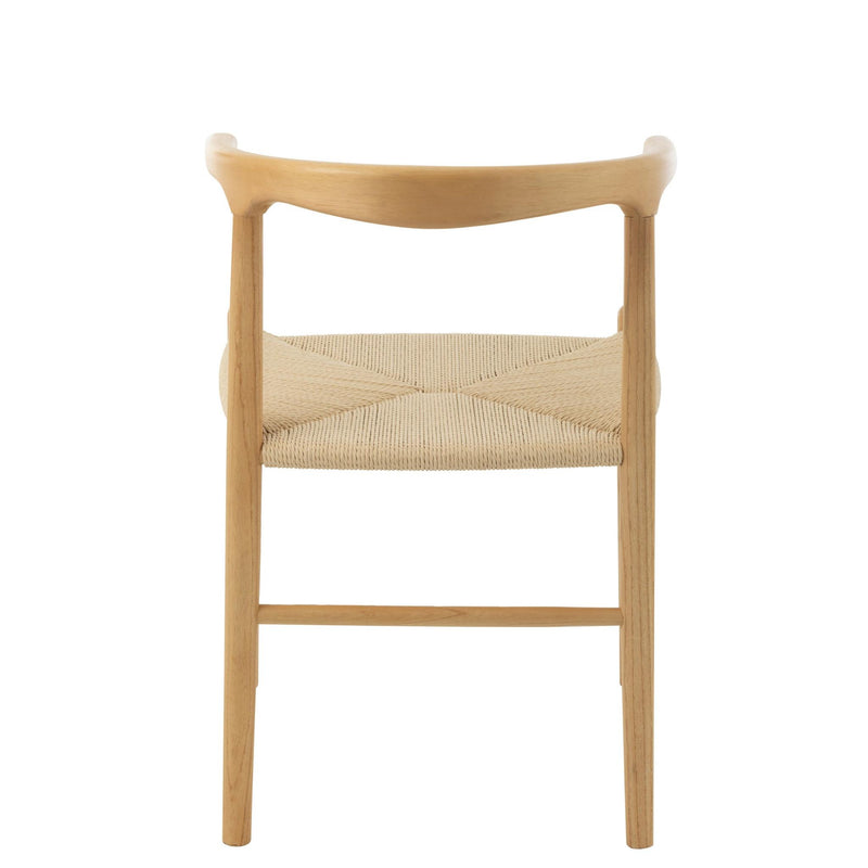 Eetkamerstoel Naturel Beech hout 56 cm 56x52x79 cm-Eetkamerstoelen-J-Line