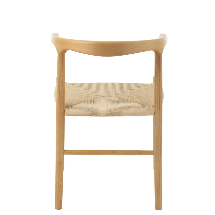 Eetkamerstoel Naturel Beech hout 56 cm 56x52x79 cm-Eetkamerstoelen-J-Line