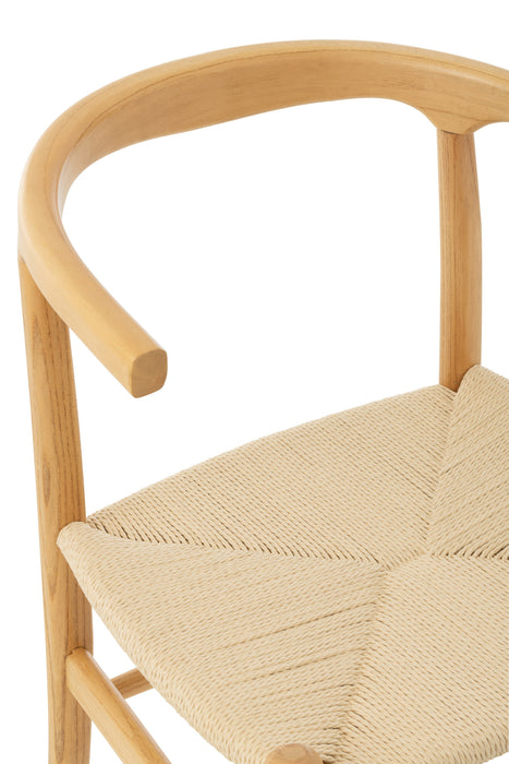 Eetkamerstoel Naturel Beech hout 56 cm-Eetkamerstoelen-J-Line