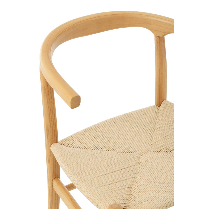 Eetkamerstoel Naturel Beech hout 56 cm-Eetkamerstoelen-J-Line