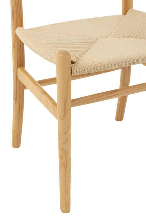 Eetkamerstoel Naturel Beech hout 56 cm-Eetkamerstoelen-J-Line