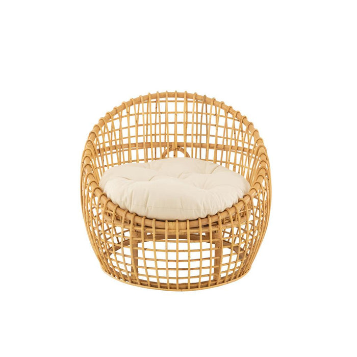 Eetkamerstoel Naturel Linnen 84 cm 84x79x67 cm-Kussens-J-Line