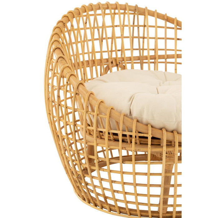 Eetkamerstoel Naturel Linnen 84 cm-Eetkamerstoelen-J-Line