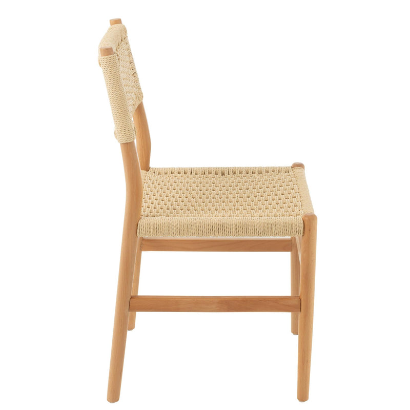 Eetkamerstoel Naturel Paper 50 cm 50x46x87 cm-Eetkamerstoelen-J-Line