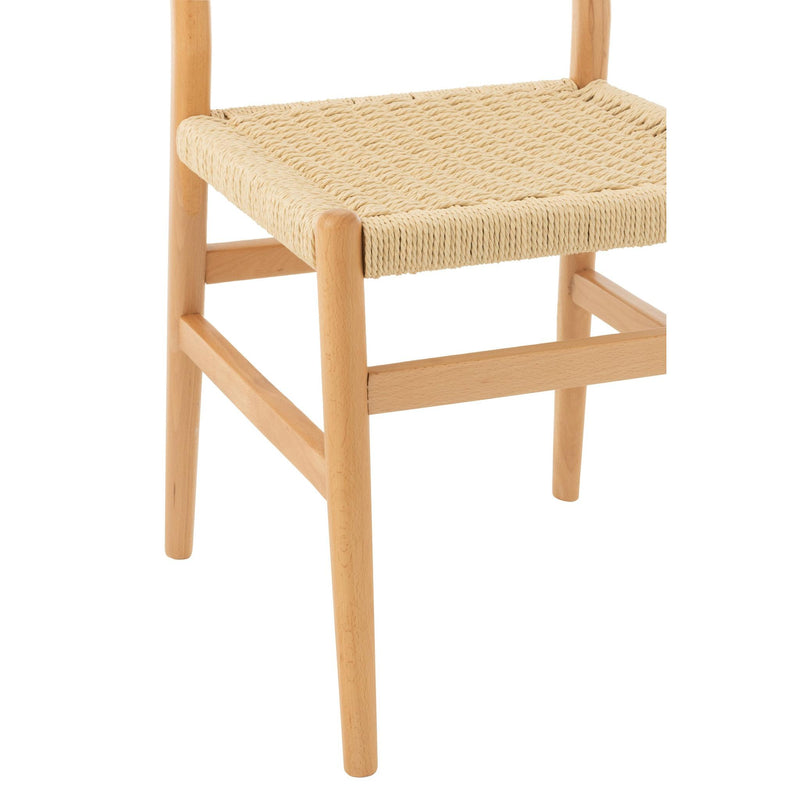 Eetkamerstoel Naturel Paper 50 cm 50x46x87 cm-Eetkamerstoelen-J-Line