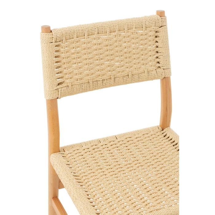 Eetkamerstoel Naturel Paper 50 cm-Eetkamerstoelen-J-Line