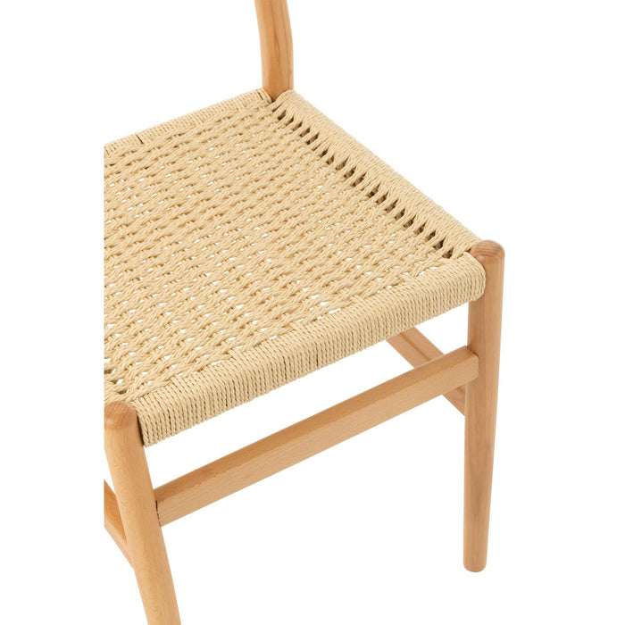 Eetkamerstoel Naturel Paper 50 cm-Eetkamerstoelen-J-Line