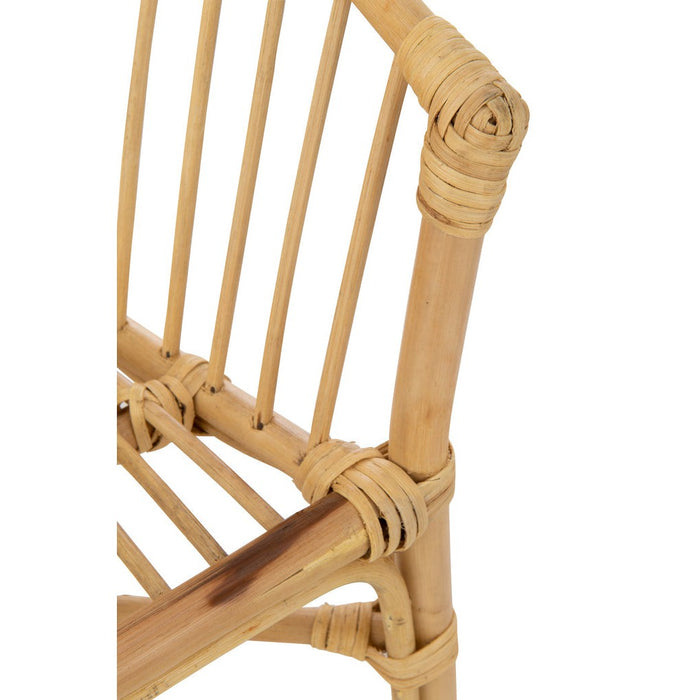Eetkamerstoel Naturel Rotan 44 cm - Rotan-Eetkamerstoelen-J-Line