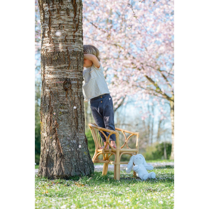 Eetkamerstoel Naturel Rotan 44 cm - Rotan(100%) - 11251-Eetkamerstoelen-J-Line