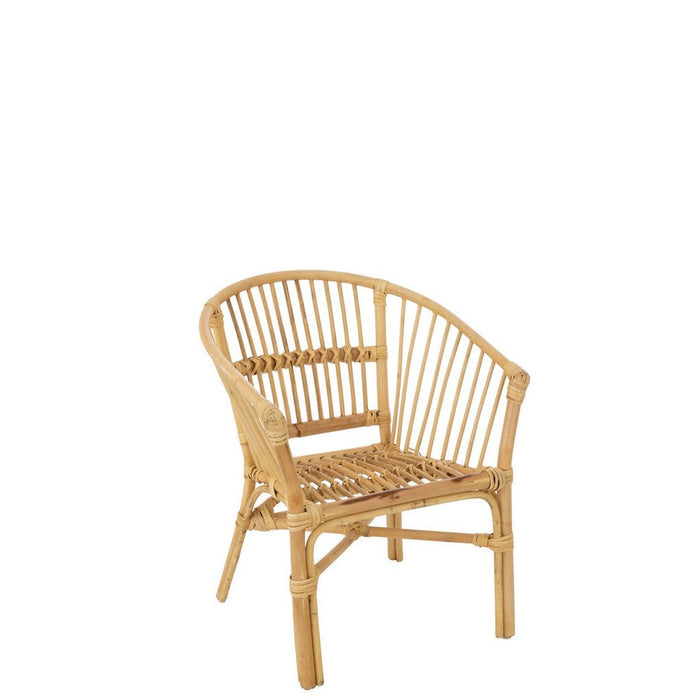 Eetkamerstoel Naturel Rotan 44 cm - Rotan(100%) - 11251-Eetkamerstoelen-J-Line