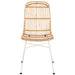 Eetkamerstoel Naturel Rotan 44 cm Rotan,ijzer 44.5x58x88 cm-Eetkamerstoelen-J-Line