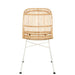 Eetkamerstoel Naturel Rotan 44 cm Rotan,ijzer 44.5x58x88 cm-Eetkamerstoelen-J-Line