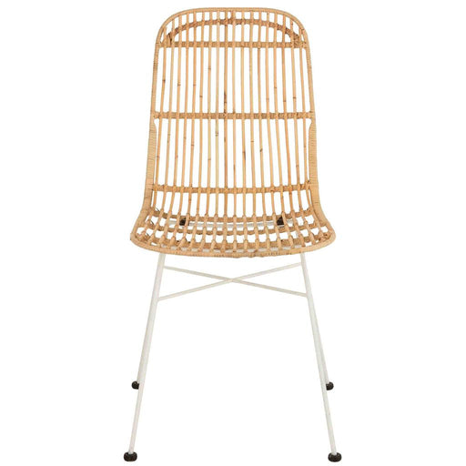 Eetkamerstoel Naturel Rotan 44 cm - Rotan,ijzer-Eetkamerstoelen-J-Line