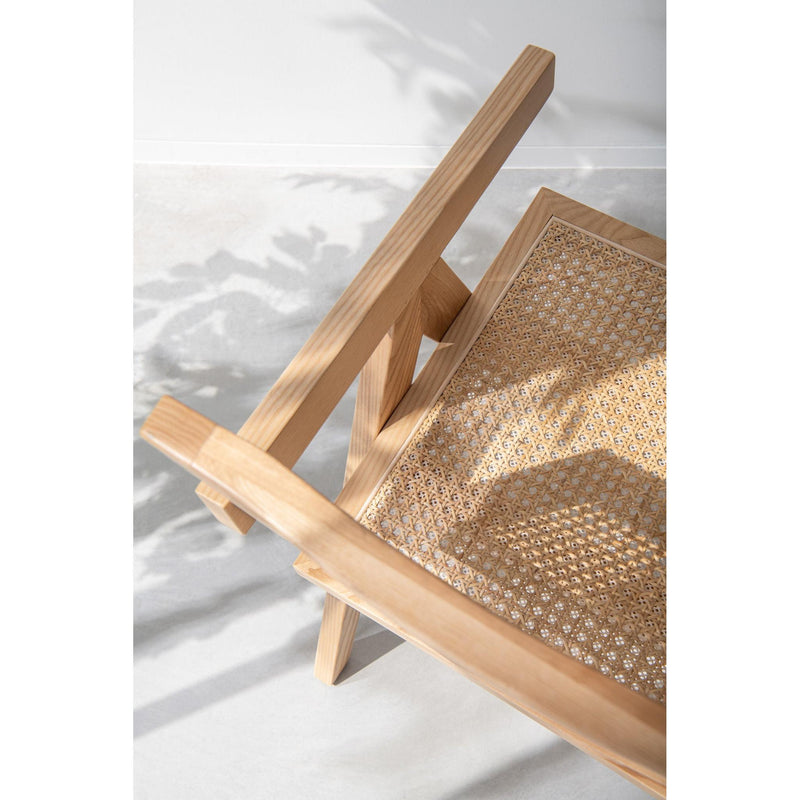 Eetkamerstoel Naturel Rotan 59 cm 59x52x80 cm-Eetkamerstoelen-J-Line