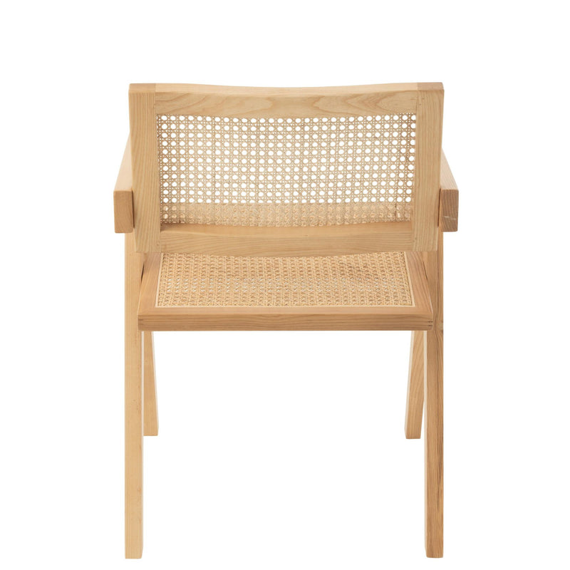 Eetkamerstoel Naturel Rotan 59 cm 59x52x80 cm-Eetkamerstoelen-J-Line