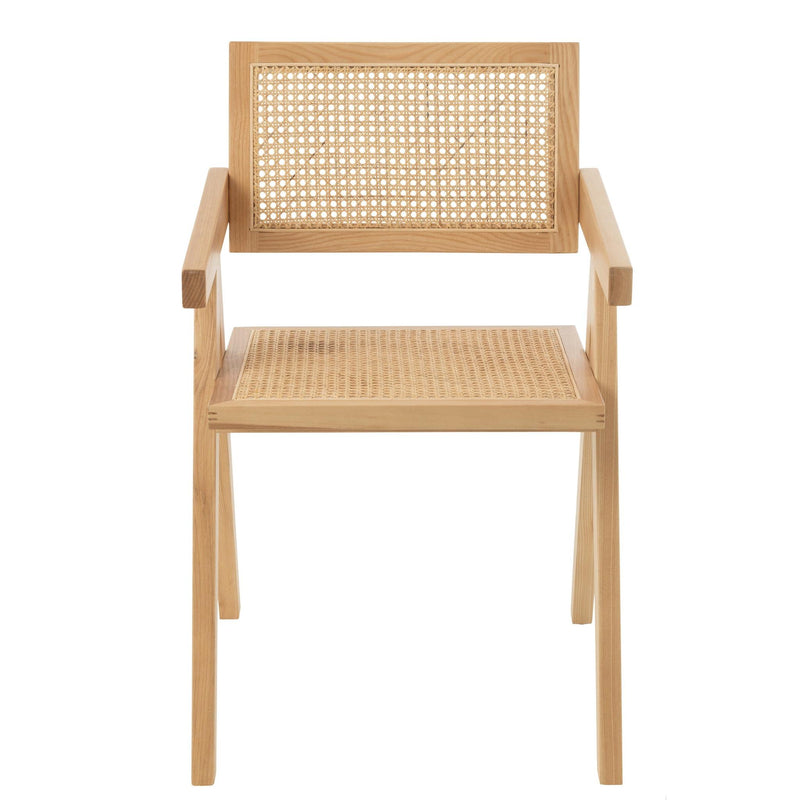 Eetkamerstoel Naturel Rotan 59 cm 59x52x80 cm-Eetkamerstoelen-J-Line