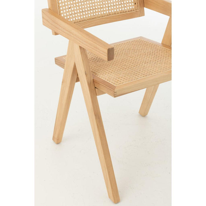 Eetkamerstoel Naturel Rotan 59 cm-Eetkamerstoelen-J-Line