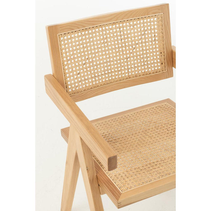 Eetkamerstoel Naturel Rotan 59 cm-Eetkamerstoelen-J-Line