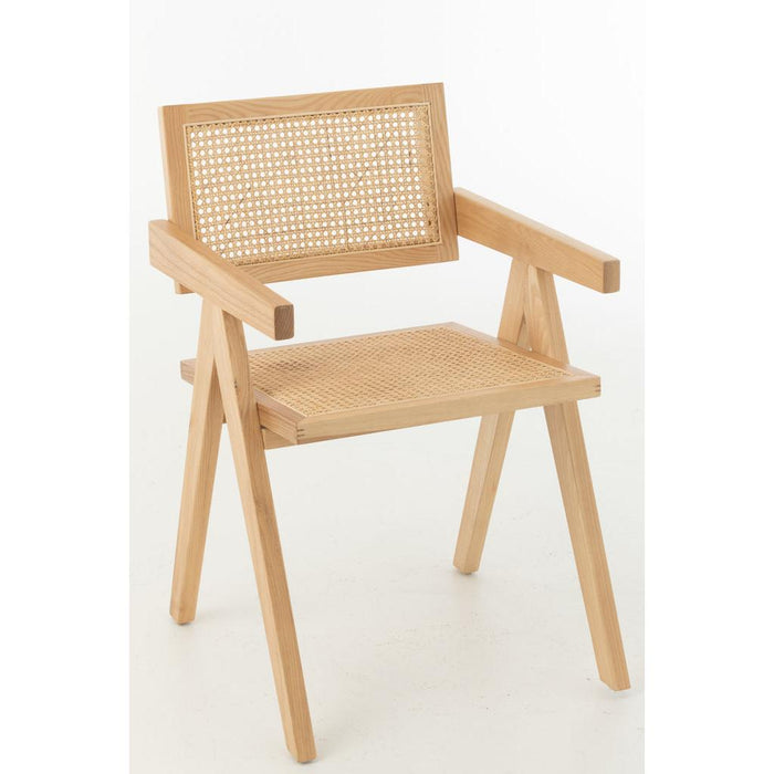 Eetkamerstoel Naturel Rotan 59 cm-Eetkamerstoelen-J-Line