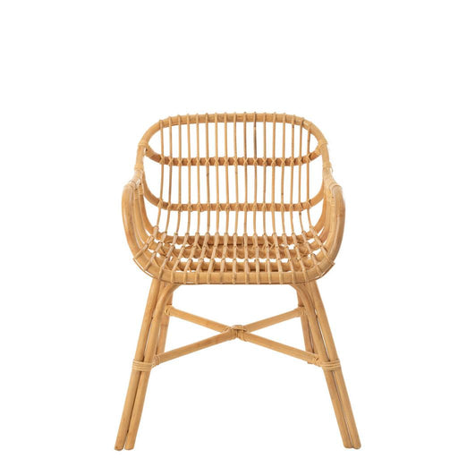 Eetkamerstoel Naturel Rotan 60 cm 60x57x79 cm-Eetkamerstoelen-J-Line