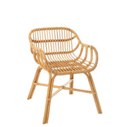 Eetkamerstoel Naturel Rotan 60 cm 60x57x79 cm-Eetkamerstoelen-J-Line
