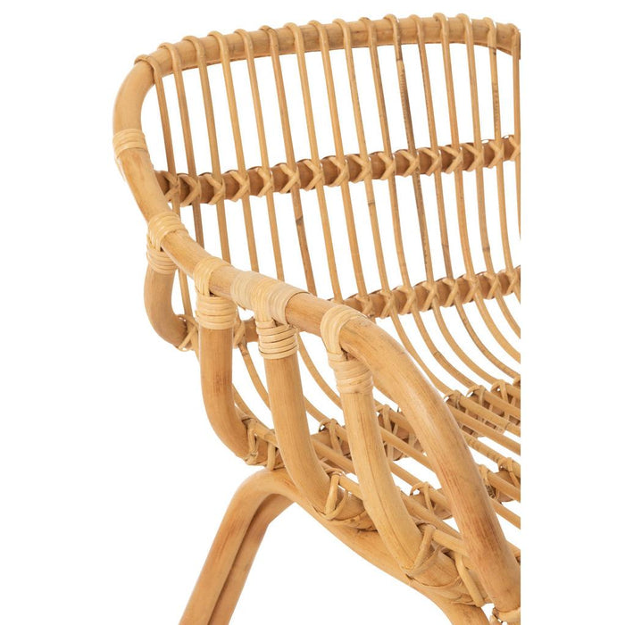 Eetkamerstoel Naturel Rotan 60 cm-Eetkamerstoelen-J-Line