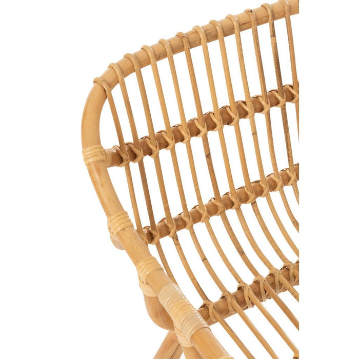 Eetkamerstoel Naturel Rotan 60 cm-Eetkamerstoelen-J-Line