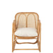 Eetkamerstoel Naturel Rotan 63 cm 63x65x65 cm-Kussens-J-Line