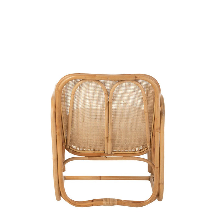 Eetkamerstoel Naturel Rotan 63 cm 63x65x65 cm-Kussens-J-Line