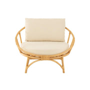 Eetkamerstoel Naturel Rotan 98 cm 98x98x70 cm-Kussens-J-Line