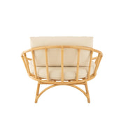 Eetkamerstoel Naturel Rotan 98 cm 98x98x70 cm-Kussens-J-Line