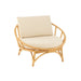 Eetkamerstoel Naturel Rotan 98 cm 98x98x70 cm-Kussens-J-Line