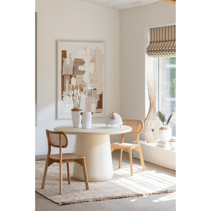 Eetkamerstoel Naturel Teakhout 40 cm 40x48x80 cm-Eetkamerstoelen-J-Line
