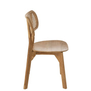 Eetkamerstoel Naturel Teakhout 40 cm 40x48x80 cm-Eetkamerstoelen-J-Line