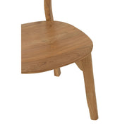 Eetkamerstoel Naturel Teakhout 40 cm 40x48x80 cm-Eetkamerstoelen-J-Line