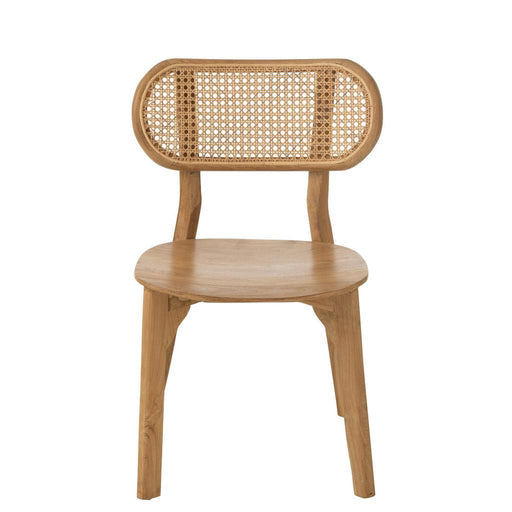 Eetkamerstoel Naturel Teakhout 40 cm-Eetkamerstoelen-J-Line