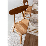 Eetkamerstoel Naturel Teakhout 50 cm 50x49x78.5 cm-Eetkamerstoelen-J-Line