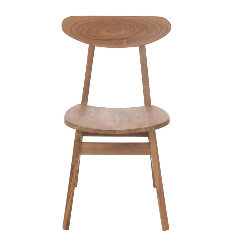 Eetkamerstoel Naturel Teakhout 50 cm 50x49x78.5 cm-Eetkamerstoelen-J-Line