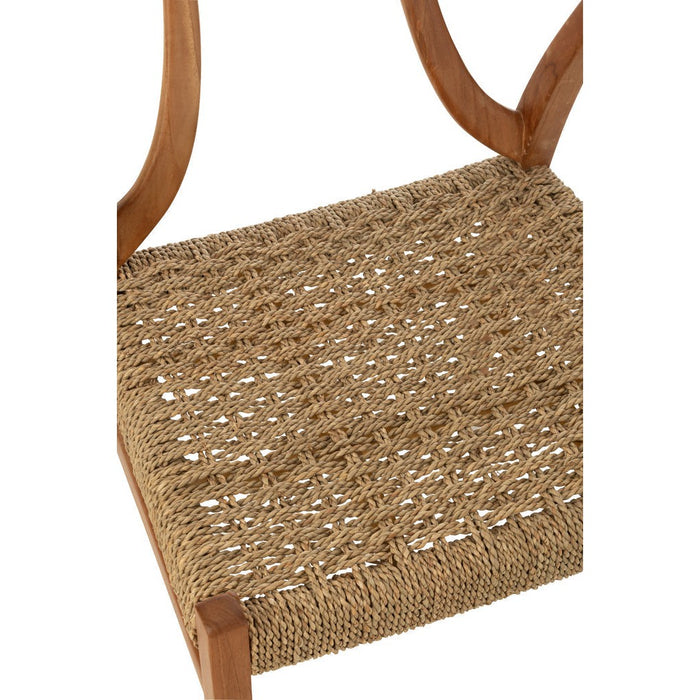 Eetkamerstoel Naturel Teakhout 53 cm-Eetkamerstoelen-J-Line