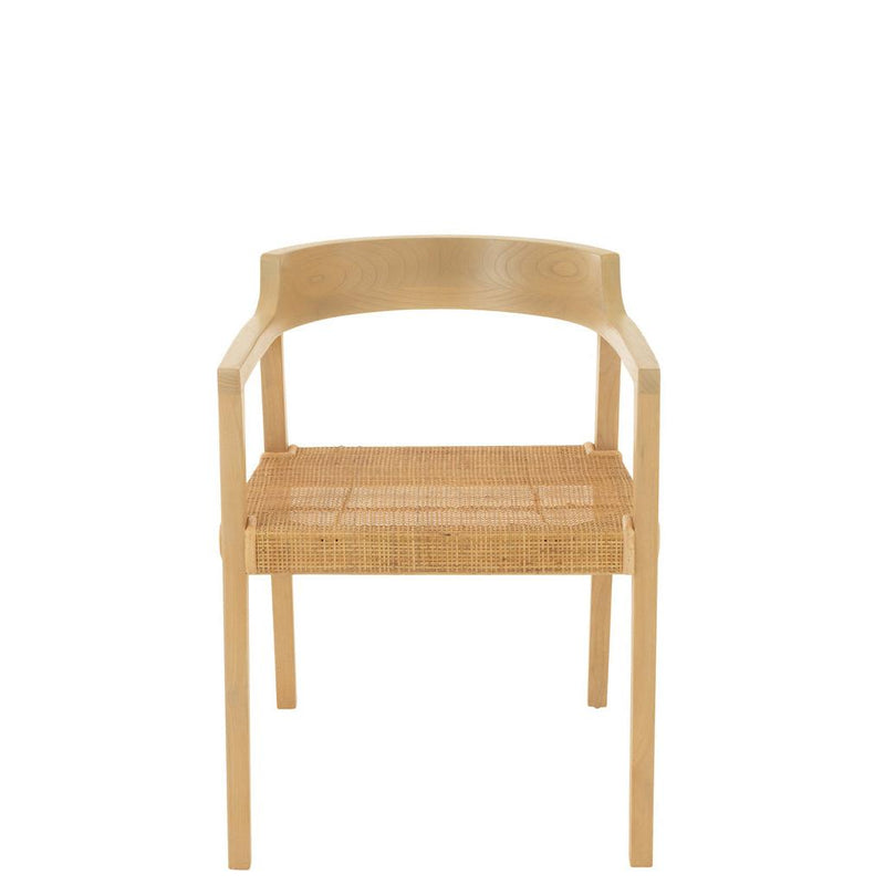 Eetkamerstoel Naturel Teakhout 55 cm 55x55x71 cm-Eetkamerstoelen-J-Line