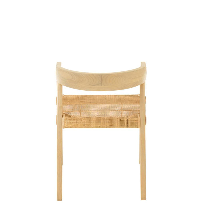 Eetkamerstoel Naturel Teakhout 55 cm-Eetkamerstoelen-J-Line