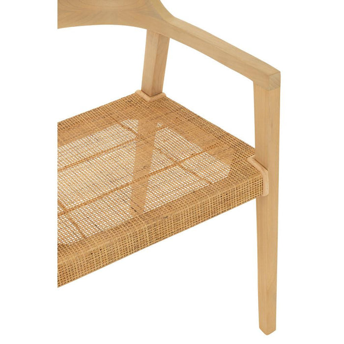 Eetkamerstoel Naturel Teakhout 55 cm-Eetkamerstoelen-J-Line