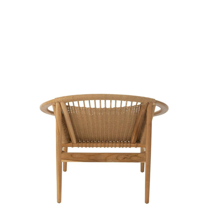 Eetkamerstoel Naturel Teakhout Rond 90 cm 90x90x70 cm-Eetkamerstoelen-J-Line