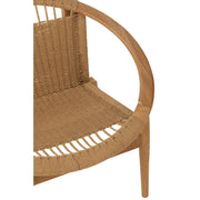 Eetkamerstoel Naturel Teakhout Rond 90 cm 90x90x70 cm-Eetkamerstoelen-J-Line