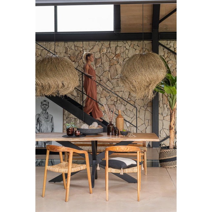 Eetkamerstoel Naturel Zeegras 53 cm-Eetkamerstoelen-J-Line